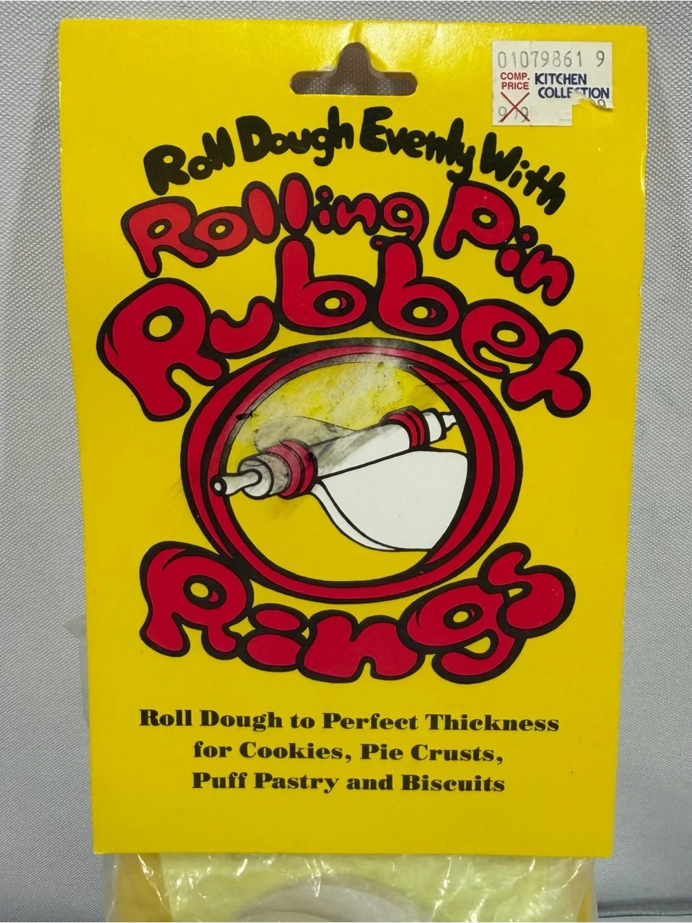 Rolling Pin Rubber Rings Roll dough Thickness 4 Sizes New old stock